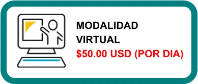 MODALIDAD VIRTUAL $50.00 USD (POR DIA)